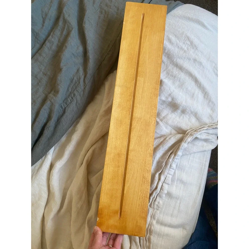Pottery Barn Crown Molding Wood Floating Wall Shelf Picture Ledge Cottage Rustic